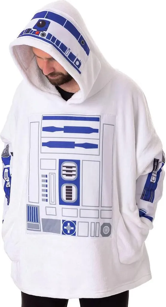 Ne craignez plus le froid avec le Hoodie de Couverture Star Wars Blanc