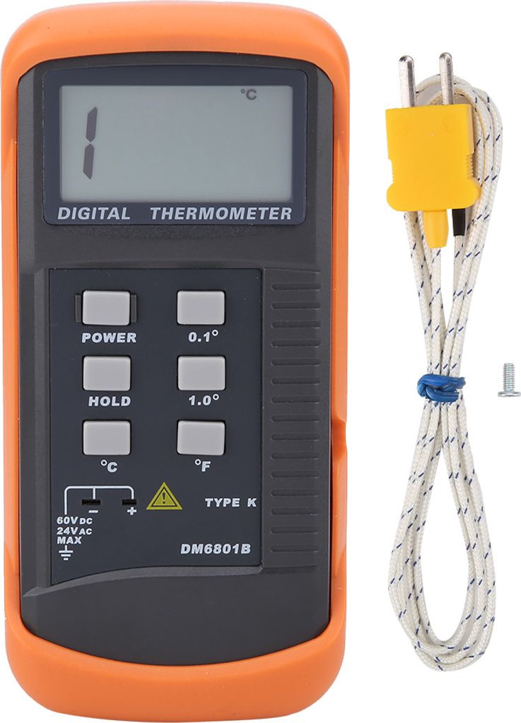 Einkanaliger K-Typ Digital-Thermoelement-Sensor Thermometer Temperaturmessgerät -50-1300°C