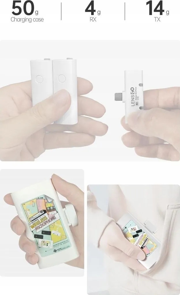 Micro cravate sans fil double avec boîtier de charge pour iPhone - 10