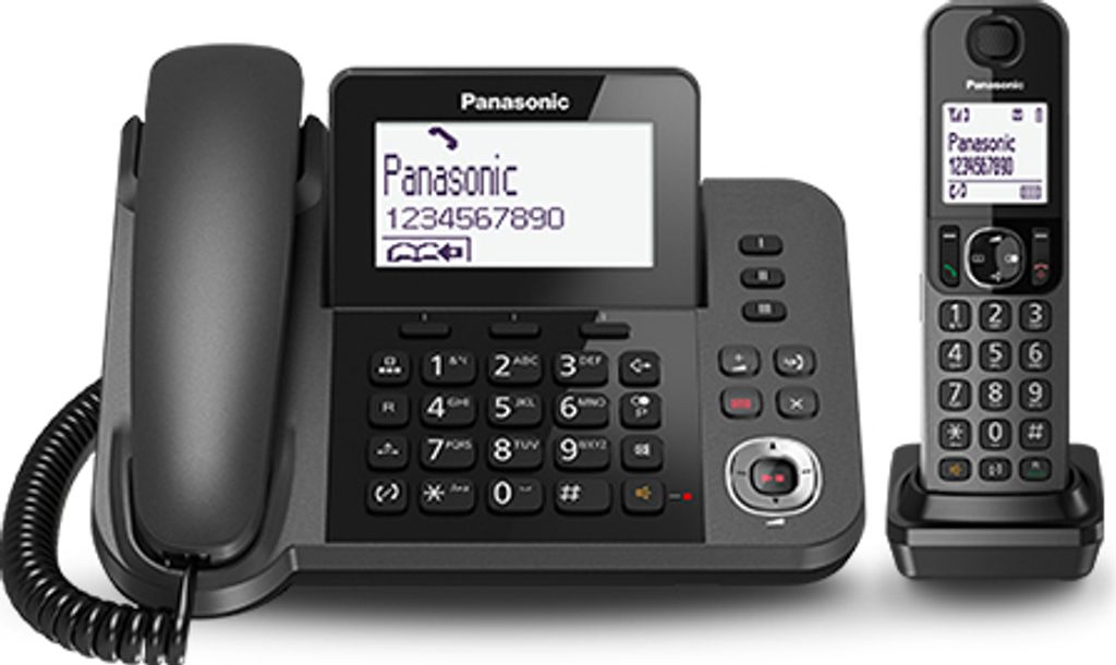 Panasonic KX-TGF320E, DECT, Schwarz, LCD, AAA, 1,88 - 1,9 Produktbild 
