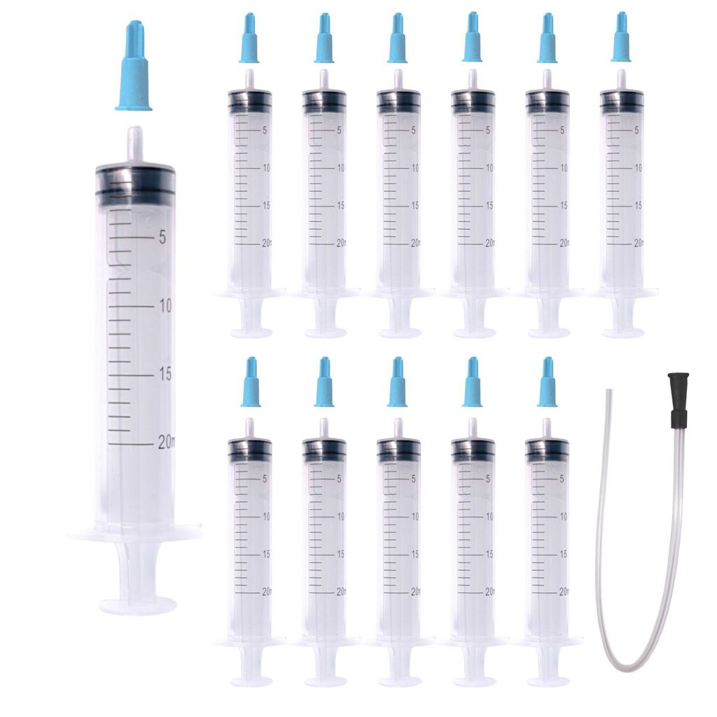 12 Stück Dosierspritze ohne Nadel 20 ml Spritze Kappen & Produktbild 