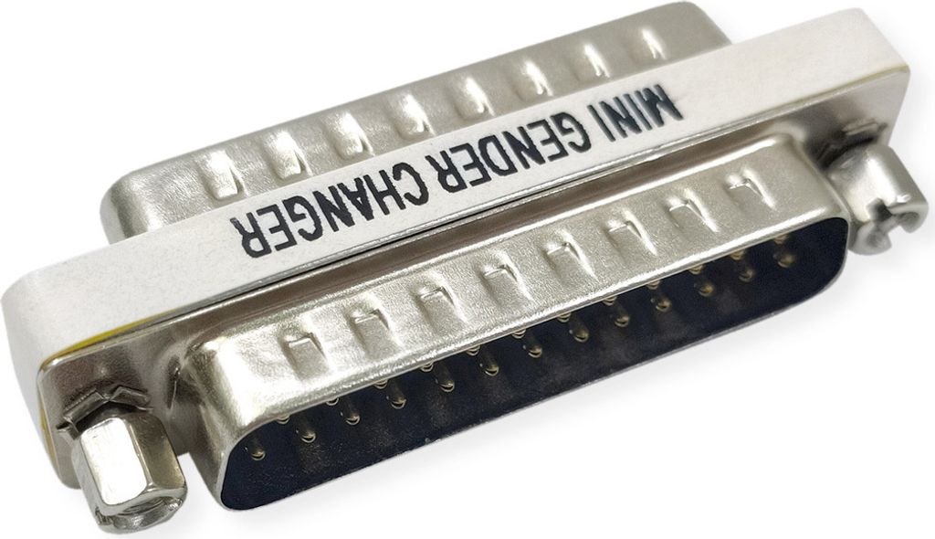 VALUE Mini Gender Changer, 25pol. Stecker-Stecker