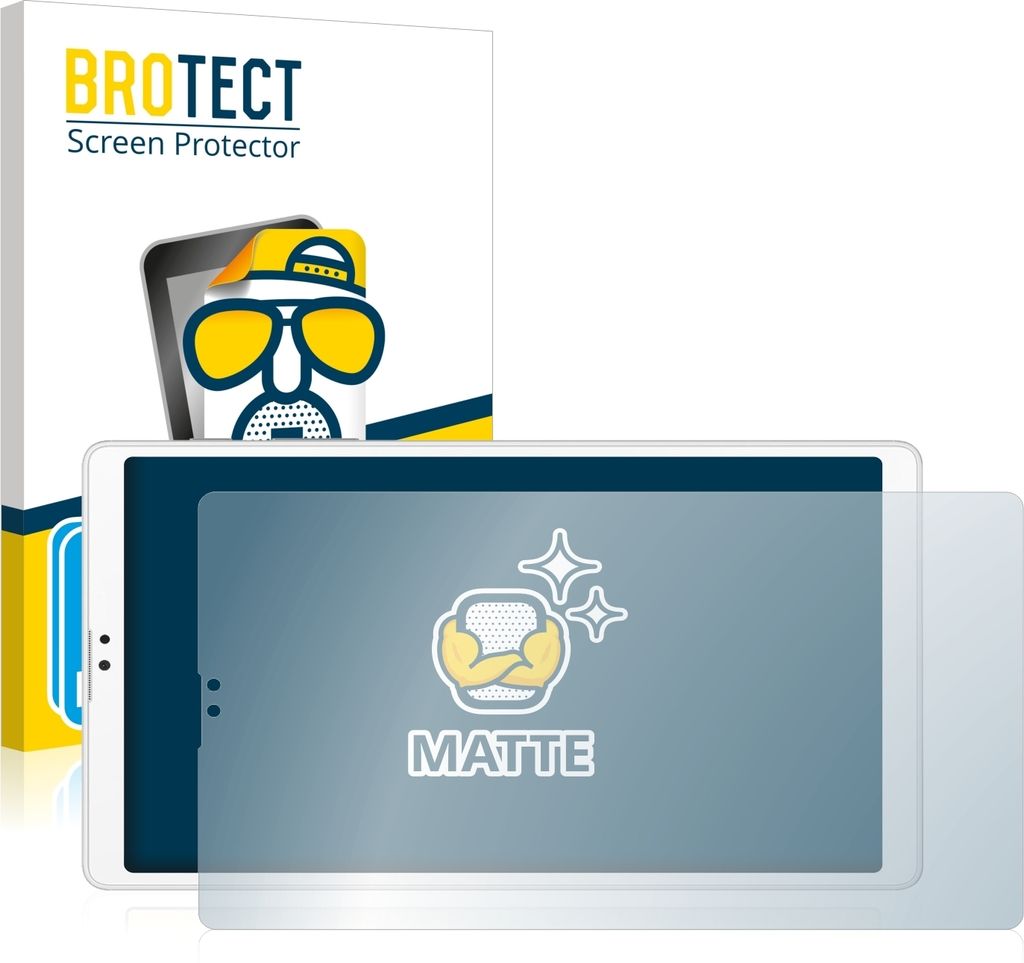 2x BROTECT Schutzfolie für Samsung Galaxy Tab A7 Lite Wi-Fi 2021 (im Querformat) Displayschutz Displayschutzfolie Folie Matt Entspiegelungsfolie