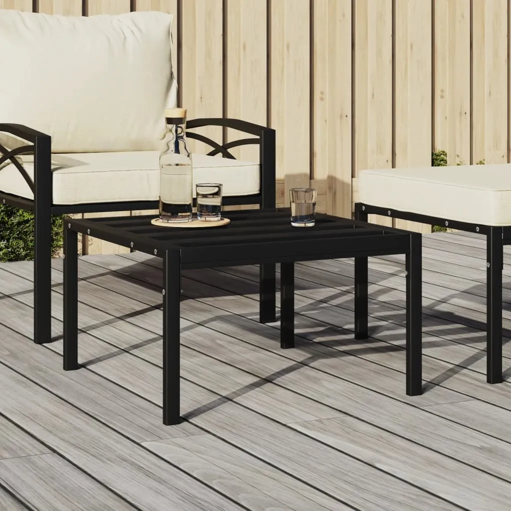 Tavolino da Giardino Maison Exclusive Nero Acciaio 60x60x35 - Offerta Online