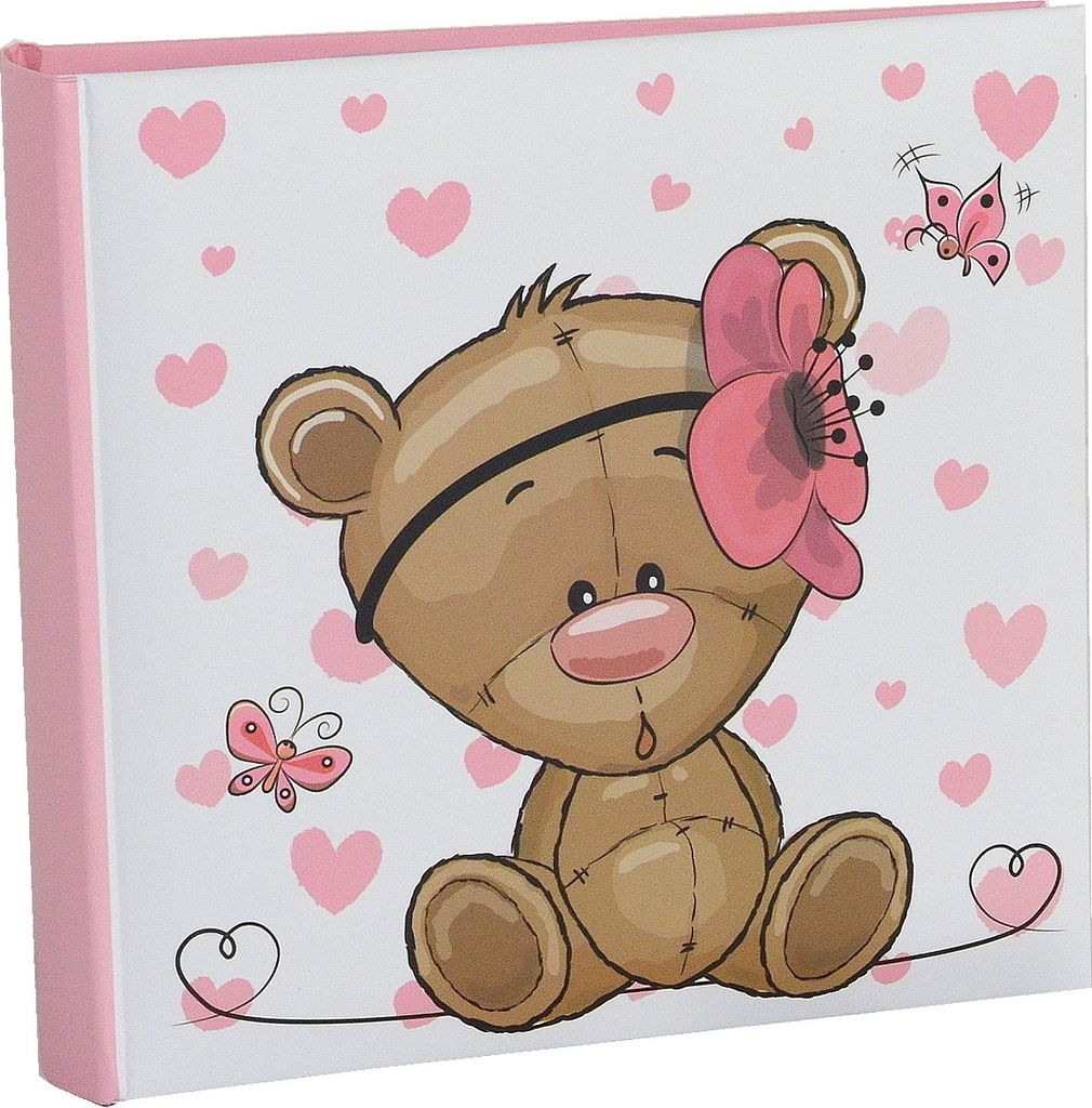 TEDDY PINK Kinder- Fotoalbum / Einsteckalbum BB-200 10x15