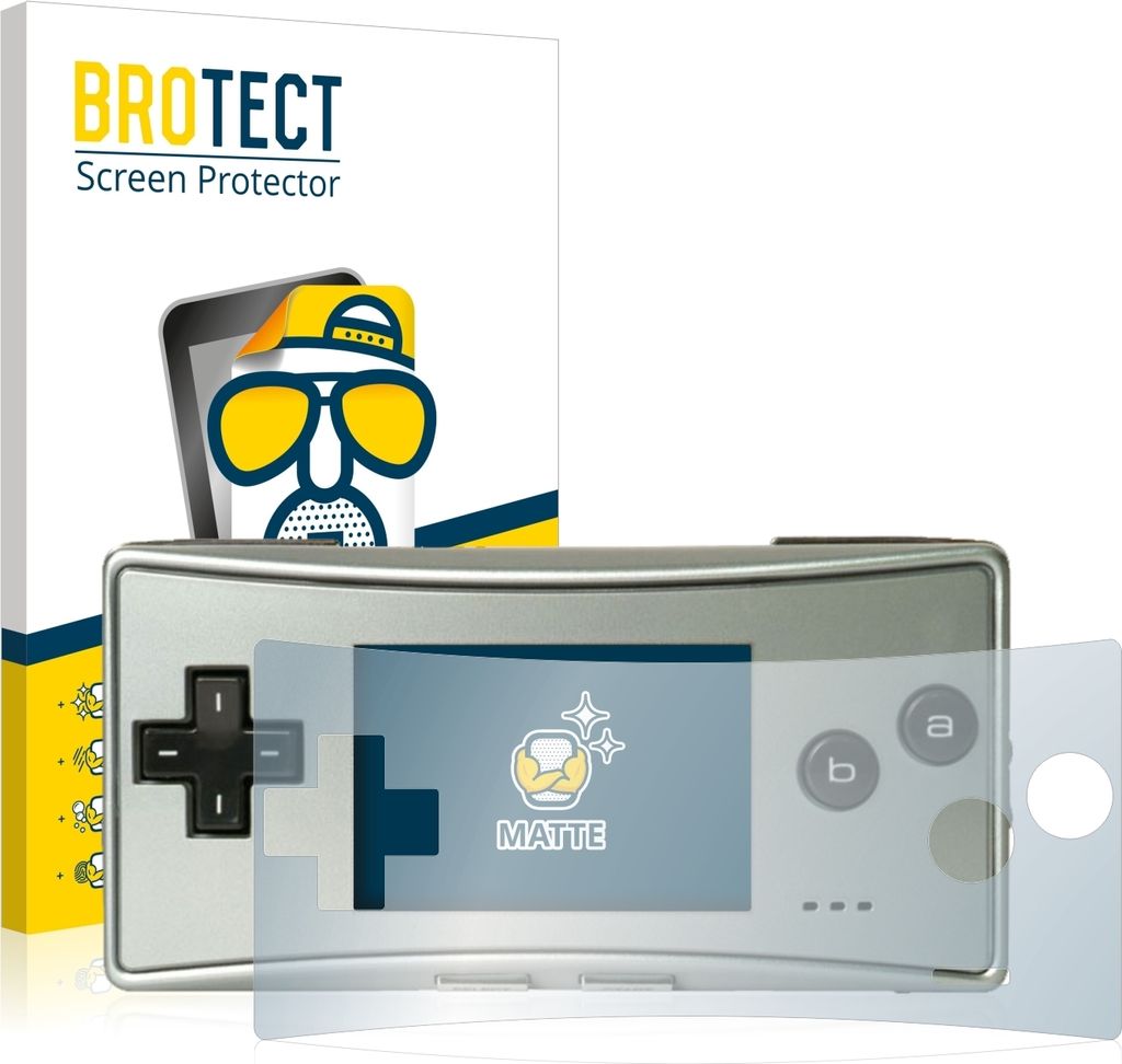 2x BROTECT Schutzfolie für Nintendo Gameboy Micro Displayschutz Displayschutzfolie Folie Matt Entspiegelungsfolie