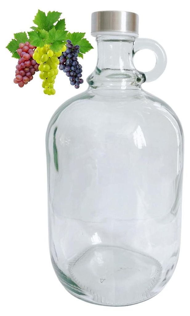 1,5L Flasche mit Schraubverschlüss Weinballon Glasballon Produktbild 