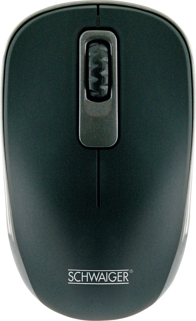 Schwaiger Maus PC optisch 3Tasten 1.200dpi kabellos schwarz