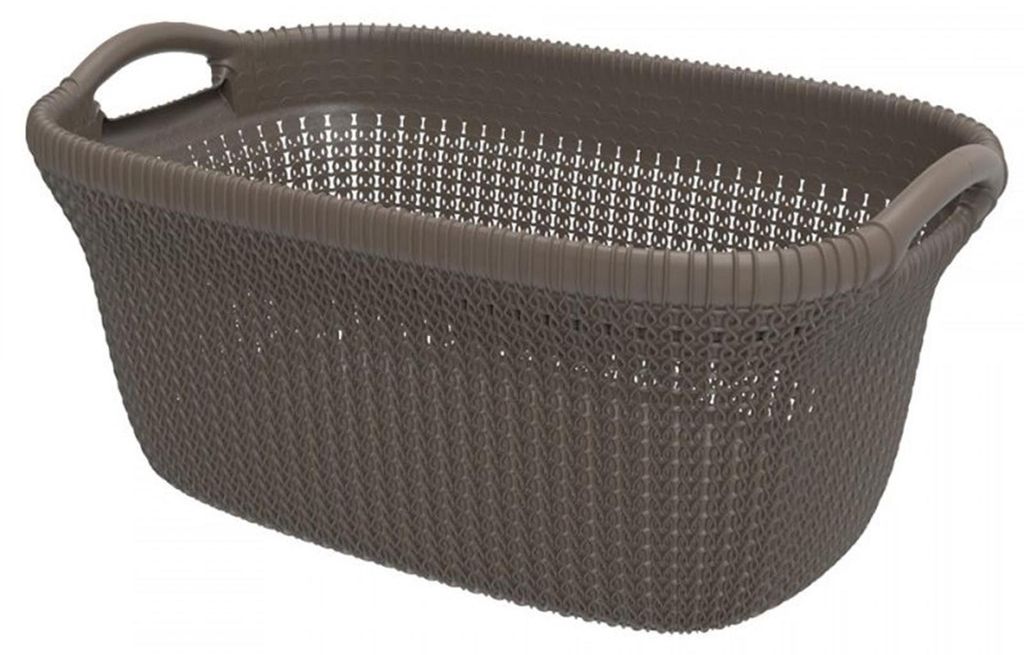 Curver Knit , 40 l, Obdélníkový, Plast, Hnědá, 595 mm, 385 Obrázek produktu 