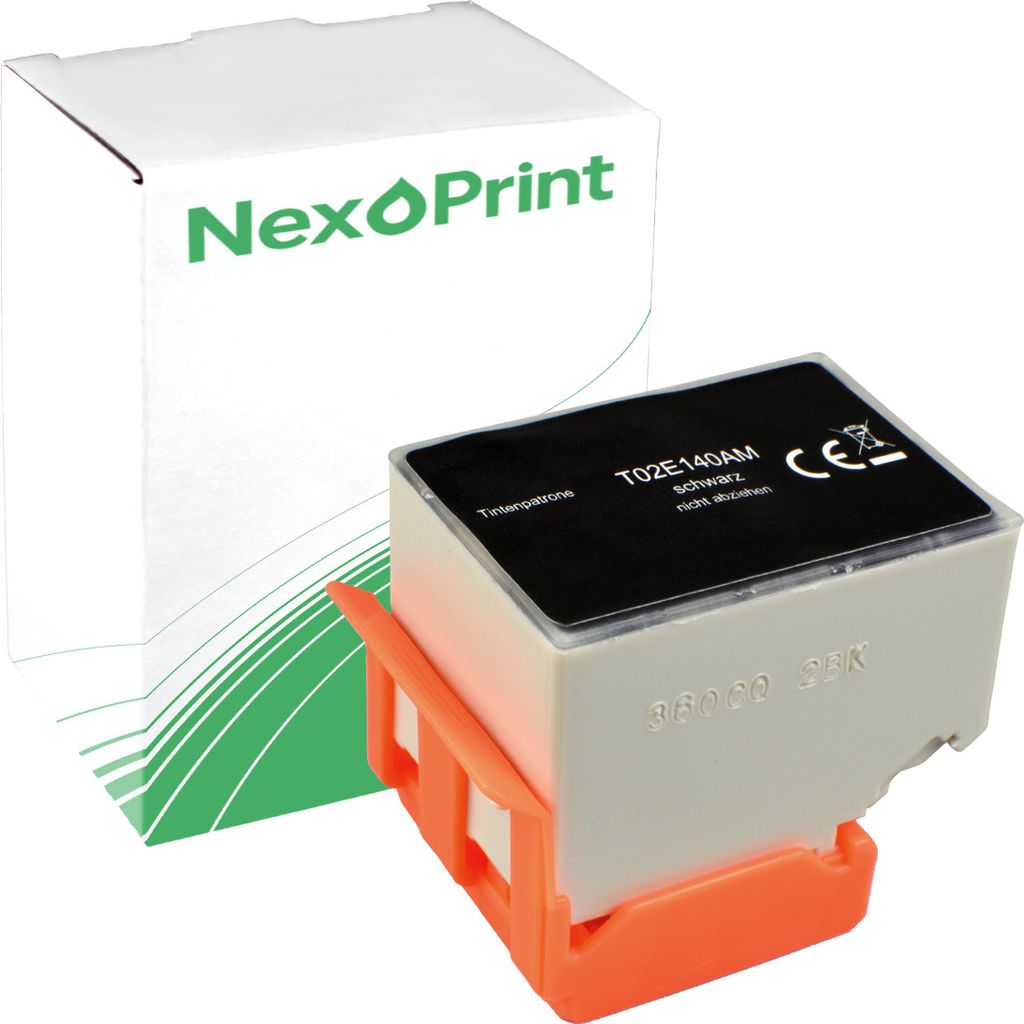 NexoPrint C13T02E140 schwarz 202 Druckerpatronen kompatibel zu Epson Expression Premium XP-6000 Expression Premium XP-6005 Expression Premium XP-61...