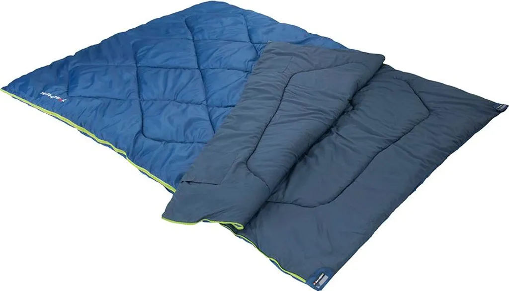 Sac de couchage camping 2 places High Peak Ceduna Duo bleu modulable