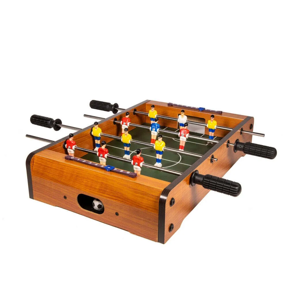 Mini baby-foot de table portable 51cm jeu de foot d'intérieur complet