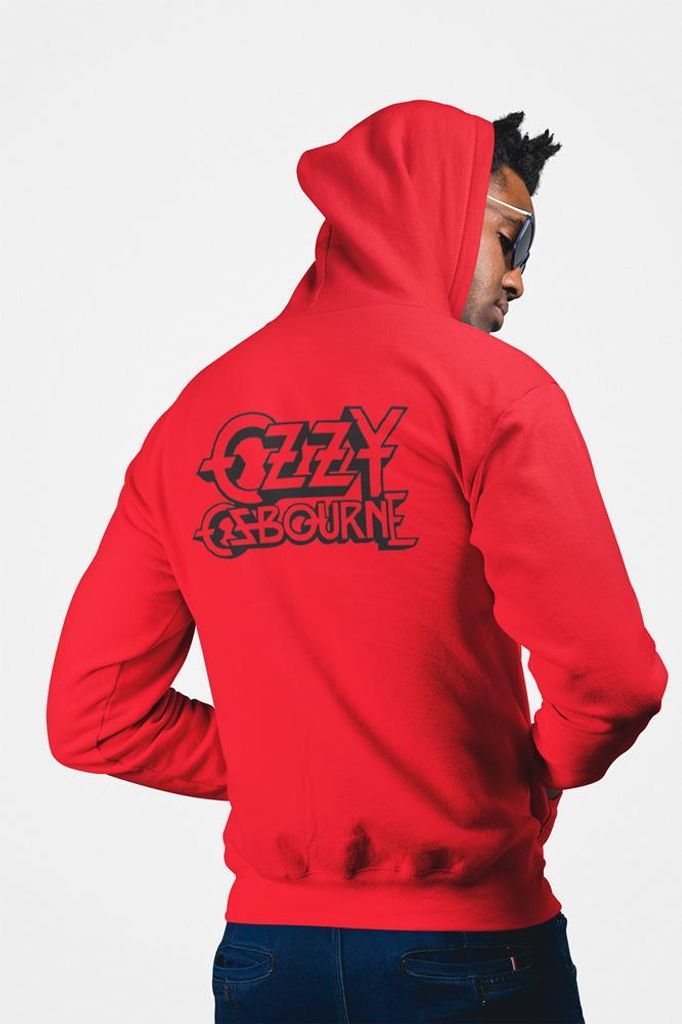 D&B Uni Hoodie ZIPZN00006 Ozzy Rot-Größe S
