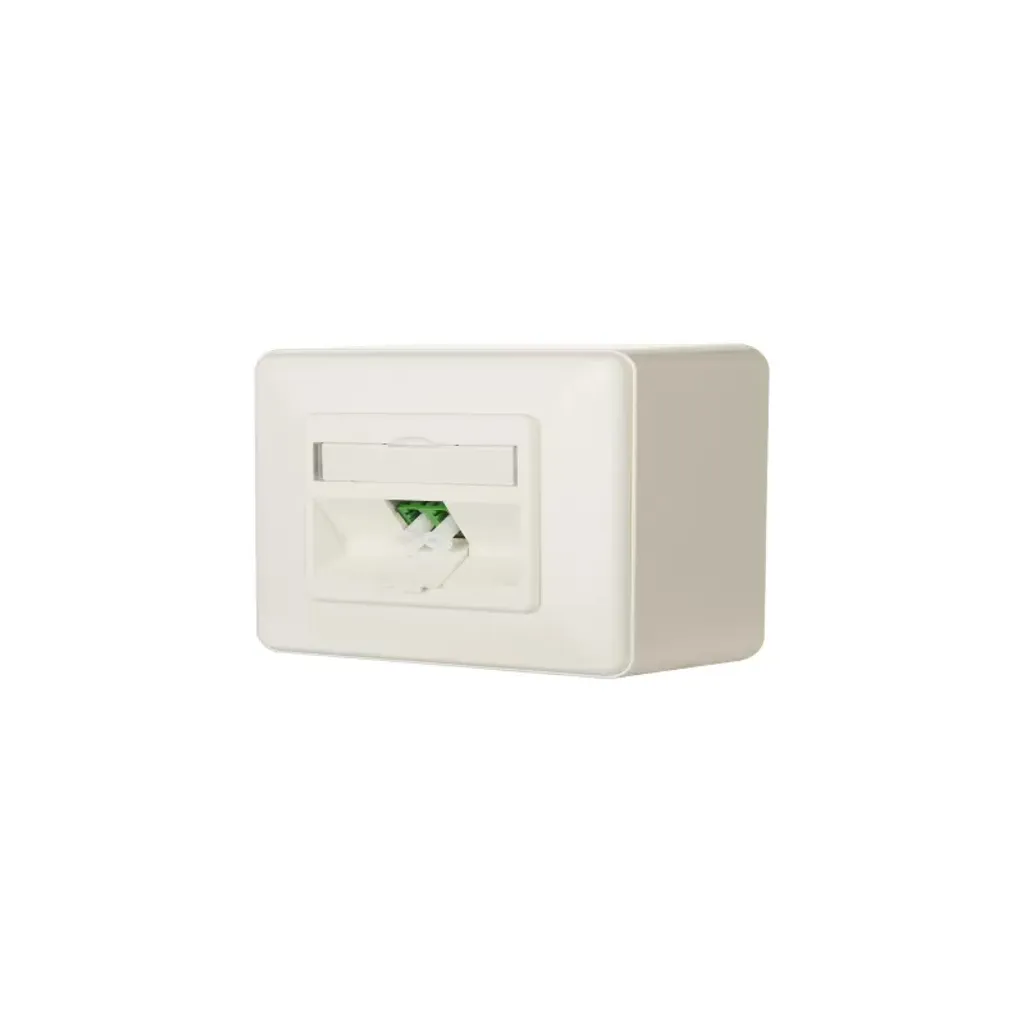 Raccordement Fibre Optique LC-D APC avec Boîtier Mural OpDAT AP BTR