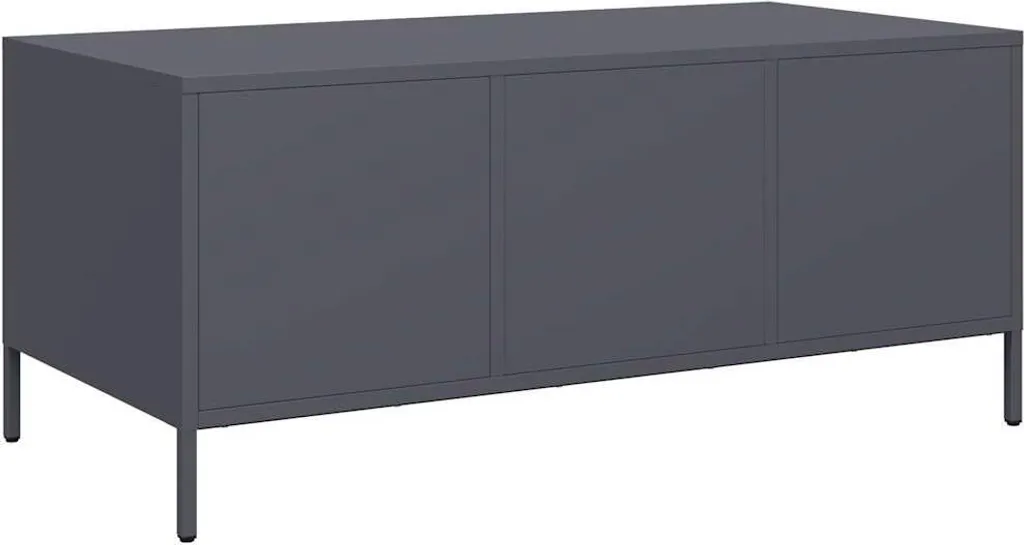 Tavolino da Salotto Antracite vidaXL 101,5 cm Acciaio Design Moderno