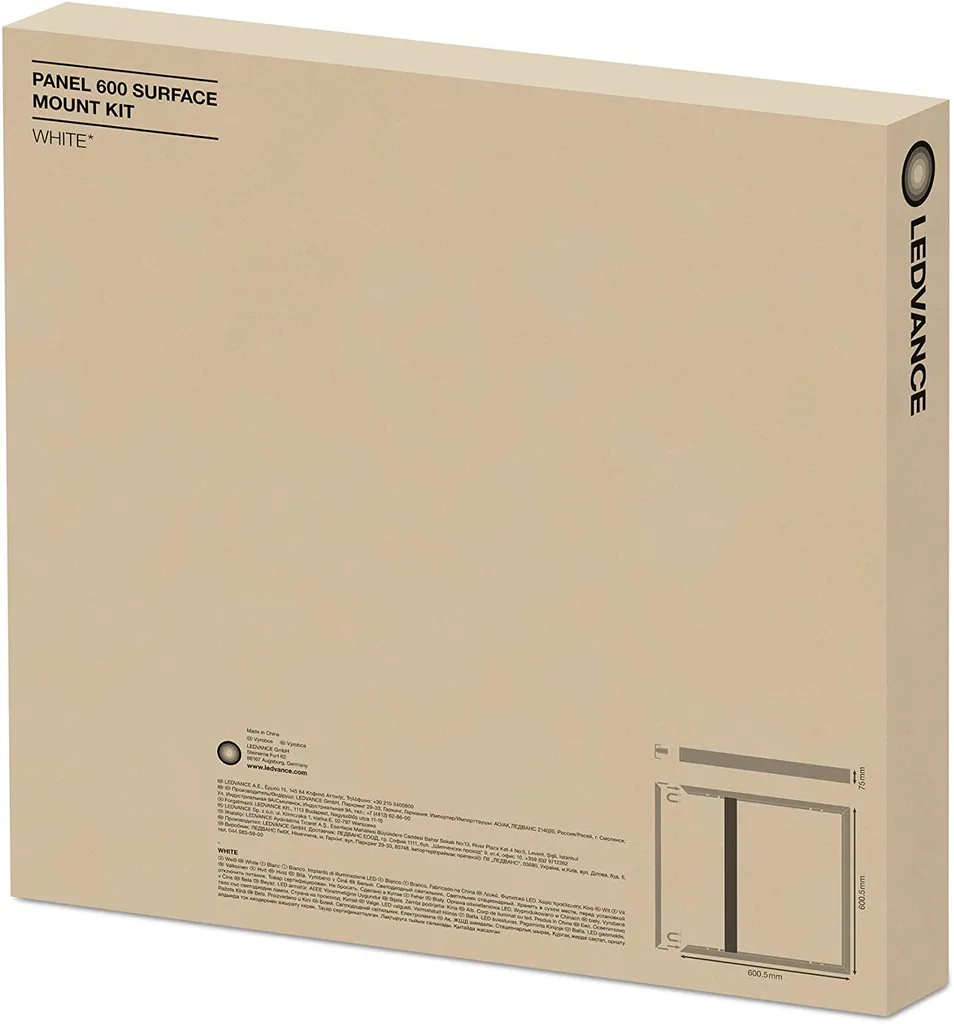 Ledvance Surface Mount Kit 600 H75 Cadre de Montage Panneau LED 60x60