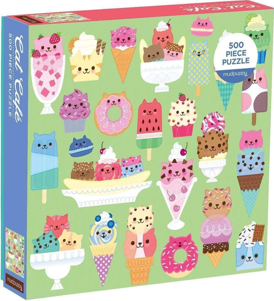 Cat Cafe 500 Piece Puzzle Produktbild 