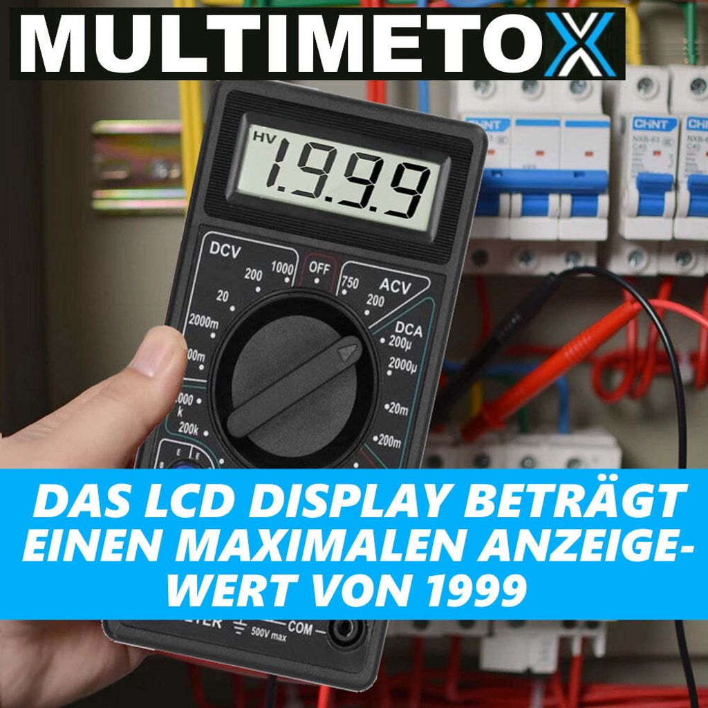 MULTIMETOX Digitální multimetr Volt Tester Voltmetr Tester Obrázek produktu 4