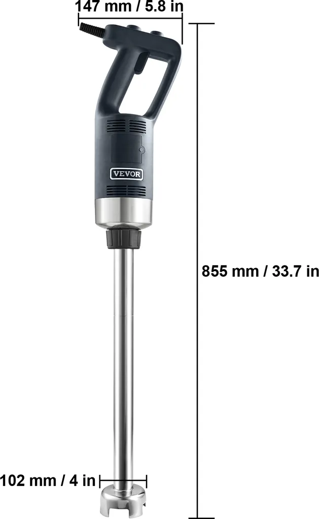 Mixeur Plongeant Haute Performance 750W Vitesse Variable Pied Long - 8