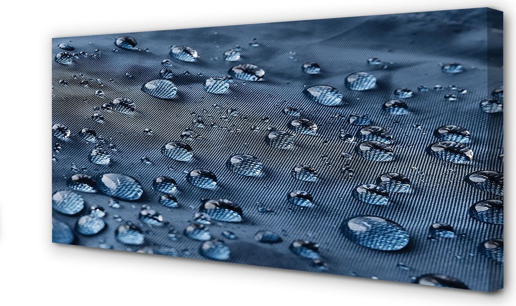 Leinwandbild 100x50 Wandkunst Wassertropfen Makro