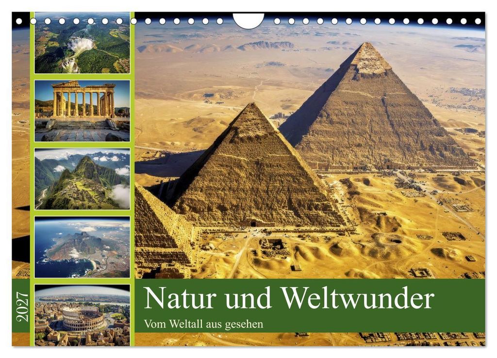 Natur und Weltwunder (Wandkalender 2027 DIN A4 quer), CALVENDO Monatskalender