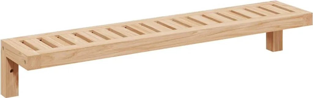 Étagère murale en bois naturel pour salon et chambre - Modèle Nature 62cm