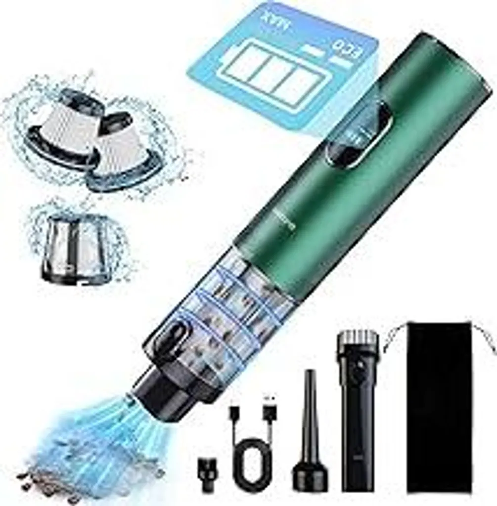 Aspirapolvere Portatile Peli Animali e Casa 17000Pa LED Senza Fili