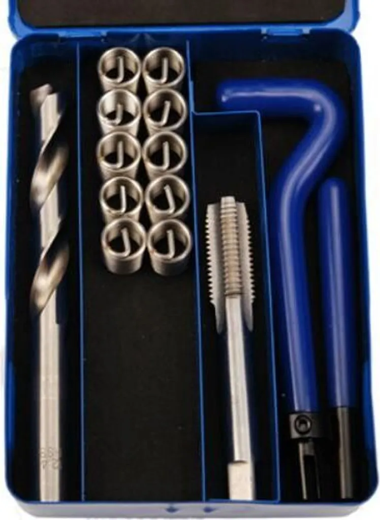 BGS 1953 Kit de réparation de filetage M6x1.0 de 29 pièces en acier