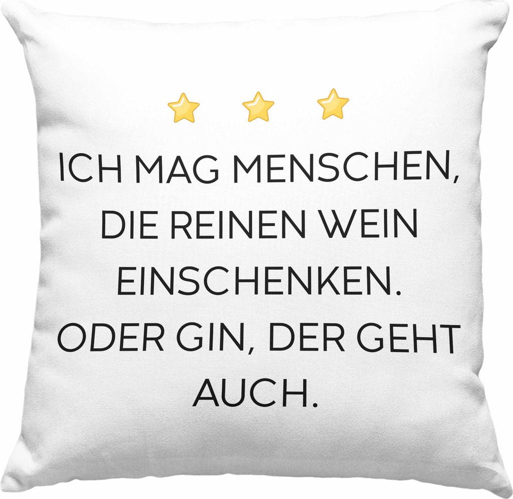 Trendation - Lustige Deko-Kissen mit Füllung 40x40 mit Spruch für Frauen Männer Arbeit Büro Lustig Deko-Kissen mit Füllung 40x40n Becher mit S...
