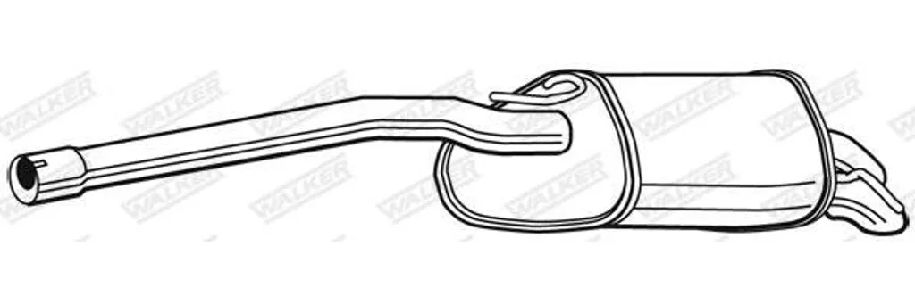 Silencieux arrière WALKER 22885 haute durabilité pour Caddy 2K0253609A
