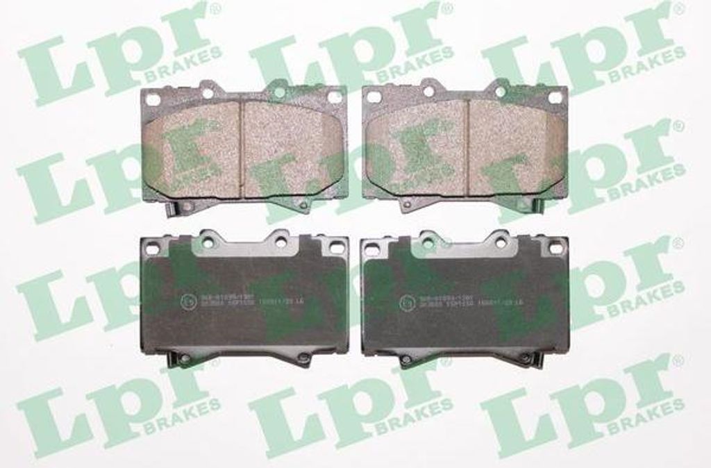 LPR 05P1050 Bremsbelagsatz, Scheibenbremse OE 04465YZZCM kompatibel mit Land Cruiser
