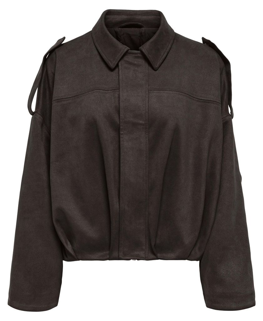 Only ONLMOON-STINA FAUX SUEDE BOMBER PNT Chocolate Tor XL Produktbild 