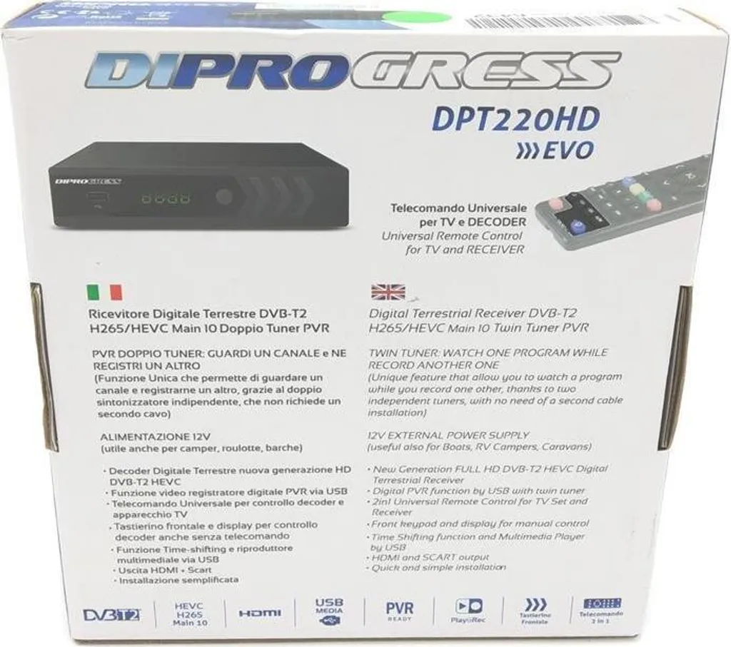 Décodeur TNT DVB-T2 double tuner pour éviter les conflits TV - 6