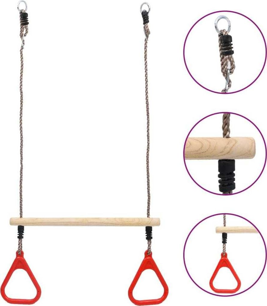 Trapezschaukel mit Ringen Produktbild 