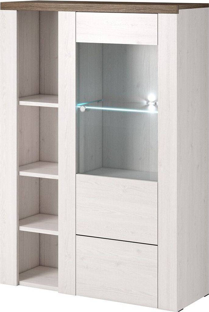 Meublorama HA-LARONA-244BDZ44*2C/54KG, 1 Tür(en), Weiß, Mitteldichte Faserplatte (MDF), 2 Jahr(e), 370 mm, 1000 mm