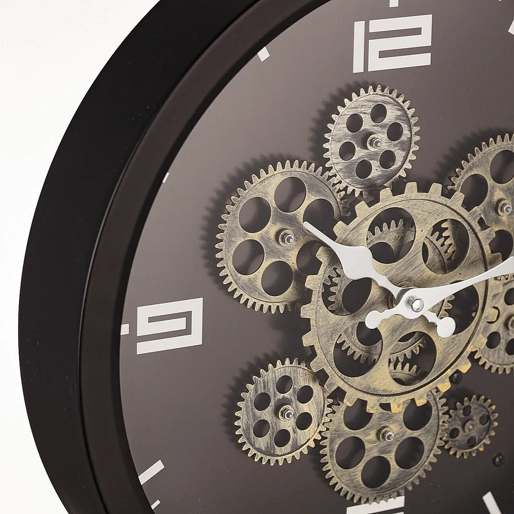 Horloge murale analogique BIGTIME 38 cm - Pendule ronde grand format