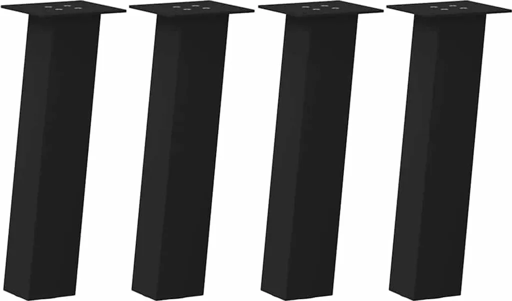Gambe Tavolino Fai-da-Te SYFAX™ Acciaio Nero 30 cm - 4 Pezzi