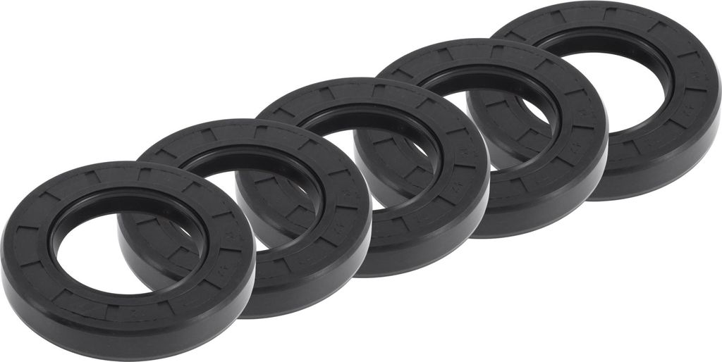 Universal Oil Seal TC Doppellippe W Stahlfeder Dichtungsring Rotierende Wellendichtung 42x72x12mm Hochdruck-NBR-Gummi Schwarz 5 Stück