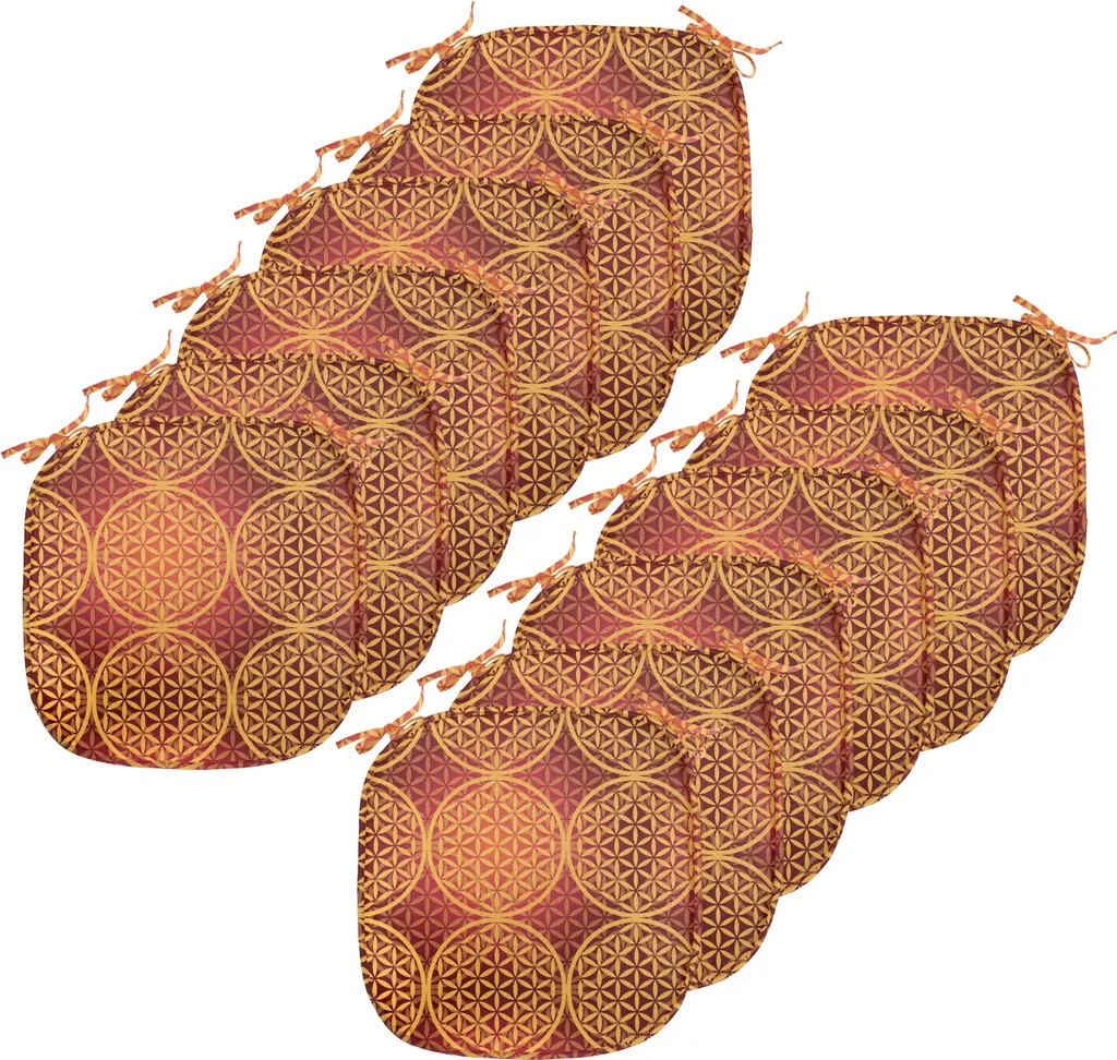 ABAKUHAUS Federe Cuscino 40x40 Cm, Set Di 2, Mandala Vittoriano, Stampa Digitale, Multicolore