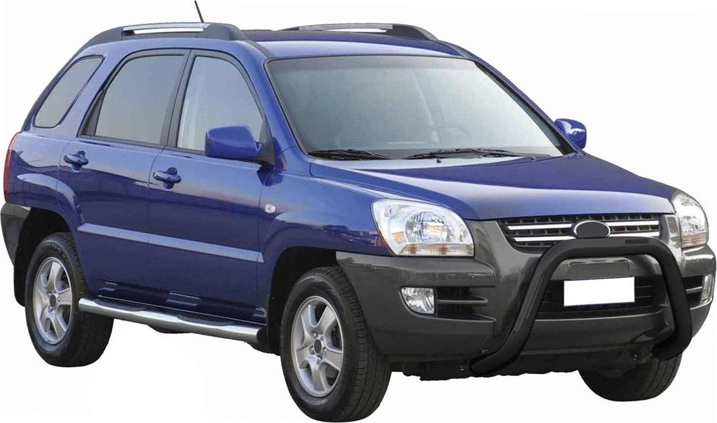 Frontbügel Frontschutzbügel für Kia Sportage 2004-2008 ø76mm Stahl Schwarz