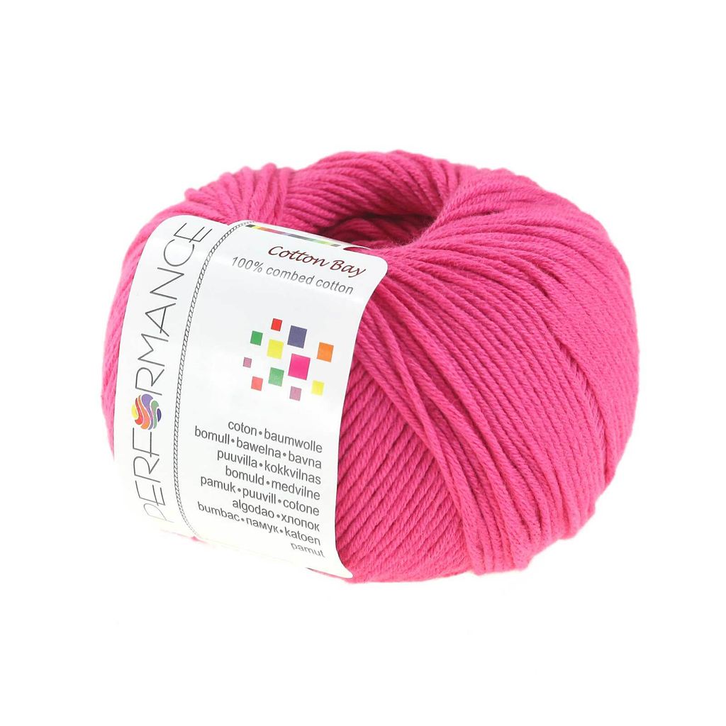 Baumwollgarn Baumwolle Bay 50g Strickgarn Häkelgarn Amigurumi-Wolle Sommergarn , Farbe:fuchsia