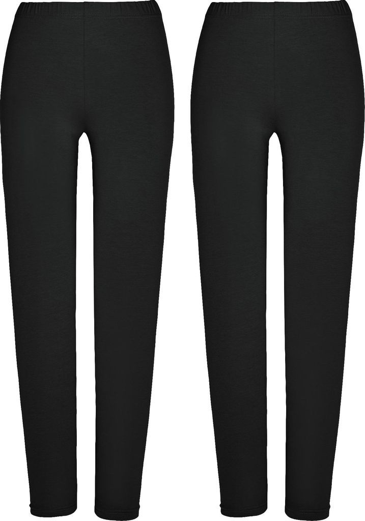 Erwin Müller Damen-Leggings, lang 2er-Pack schwarz/schwarz 36 / 38