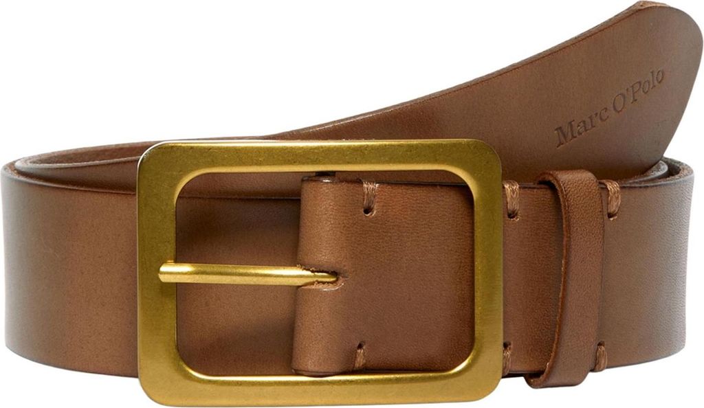 Marc O'Polo Leder Gürtel Erica Belt W80 Pure Camel braun
