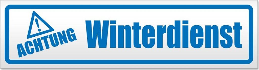 Achtung Winterdienst Magnetschild Schild magnetisch