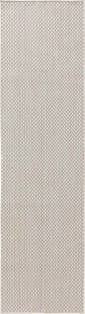 Tapis blanc rectangulaire 80x300 cm lavable et traité contre les rayons UV