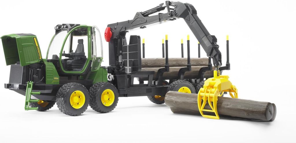 Bruder 02133 - John Deere 1210E bagr s drapákem na dřevo, Obrázek produktu 20