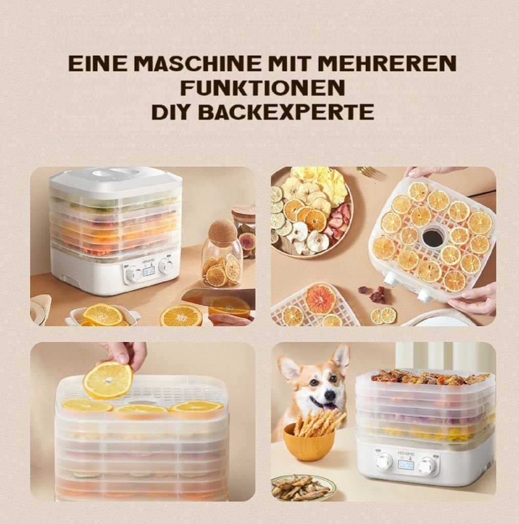 Dörrautomaten, Dörrautomat, 160W, Dörrgerät, Dehydrator, Produktbild 8