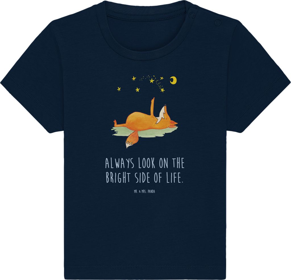 Mr. & Mrs. Panda Babyshirt Fuchs Sterne 0. - 6. Monat - Produktbild 