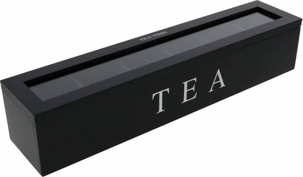 Theedoos zwart 43x90x87cm 6-vaks Produktbild 12