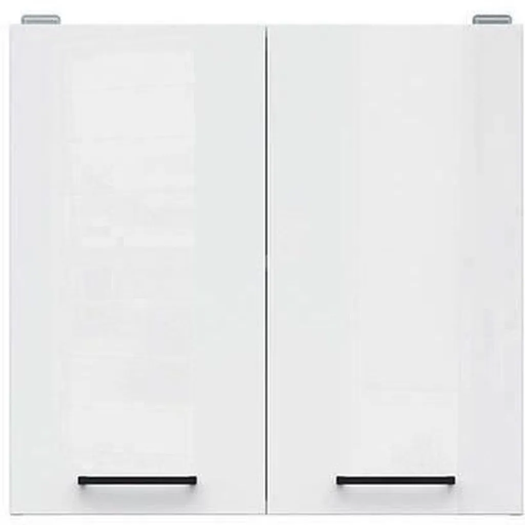 Armoire haute 60 cm blanc brillant : rangez tout sans encombrer